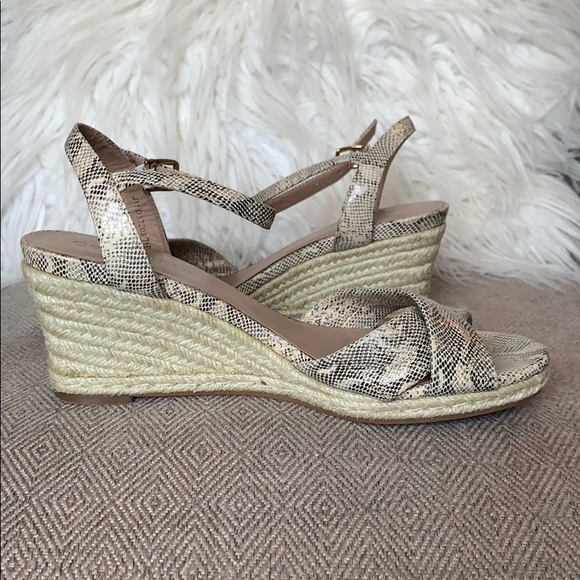 Cole Haan Snake Print Espadrille Wedges - Picture 7 of 8